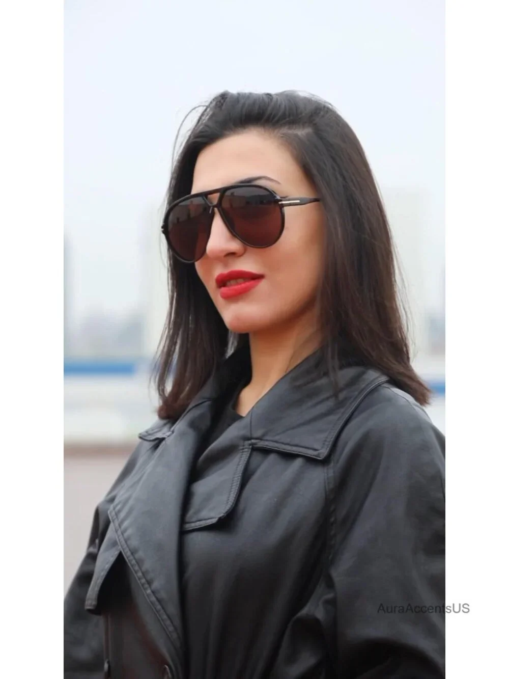 Oversized Aviator Sunglasses Retro 70s UV400 Tangle Free Shades